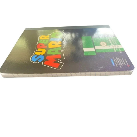 Nintendo Super Mario Lined Notebook Unused 7.5" x 9" Small Shelfware on Corner - Picture 12 of 15